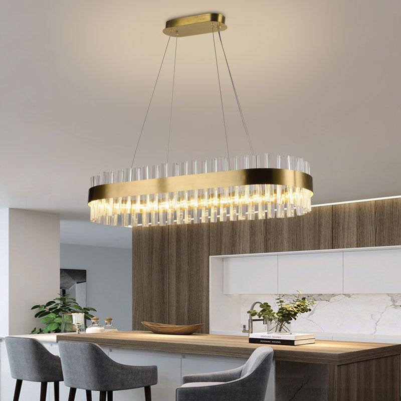 LED krištáľový luster + diaľkový ovládač 45W - J6303/C 8