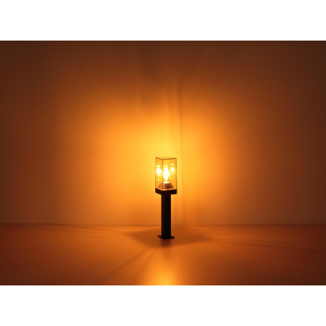 Vonkajšie svietidlo hliník, číry plast, IP44, ŠxV: 110x290mm, H: 140mm, bez žiarovky 1x E27 40W 230V 6