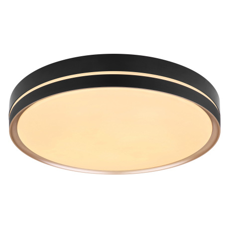 Stropné svietidlo, kov čierny/bronzový, plast biely, pamäťová funkcia, nočné svetlo, stmievateľné, d 6