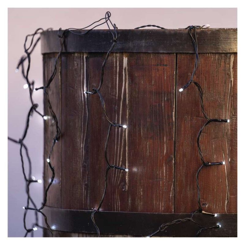 Standard LED spojov. vianočná reťaz – záclona, 1x2 m, vonkajšia, studená biela 3