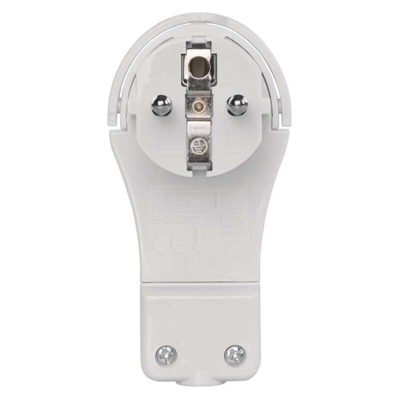 Vidlica uhlová pre predlžovací kábel, biela