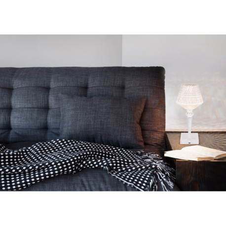 Nabíjateľná stolová lampa číry plast s krištáľovým efektom, dotykové zapnutie/vypnutie, stmievateľná 15