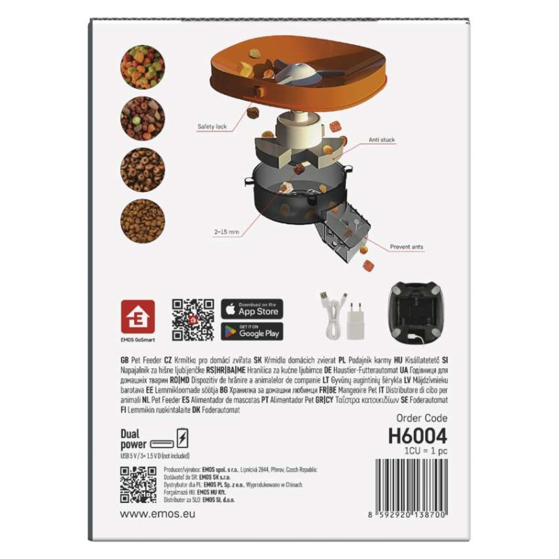 GoSmart dávkovač krmiva Pet Care s kamerou, 4 l, čierny, Wi-Fi 13