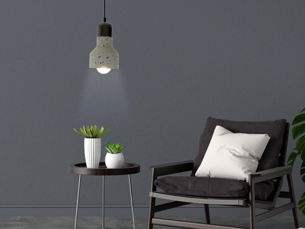 Závesné svietidlo Terrazzo / biela 1 x E27 - ME0214R/W 2