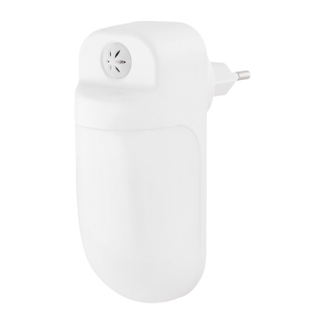 Nástenné svietidlo plastové biele, satinované, nočné svetlo, vrátane senzora, súmrakový senzor zapín 2