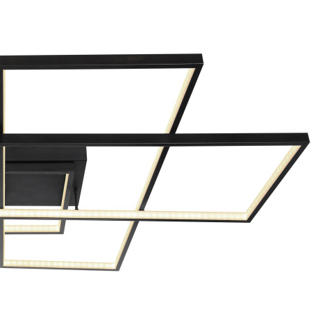 Stropné svietidlo, kov čierny, plast biely, prepínateľné nástenným vypínačom, stmievateľné, diaľkové 4