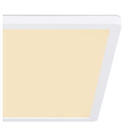 Stropné svietidlo, plast biely/satinovaný, plast biely, podsvietenie, 3 úrovne osvetlenia pomocou ná 18