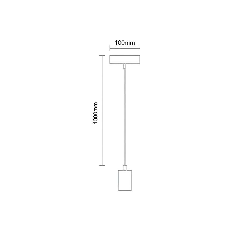 Objímka E27 / 1m / čierna - BH531 4