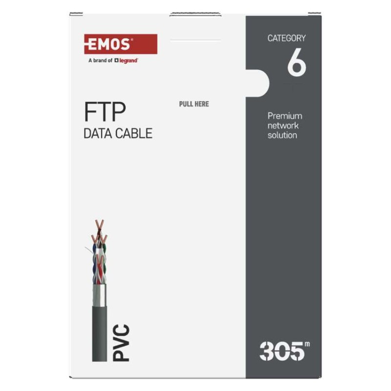 Datový kábel FTP CAT 6, 305m 6