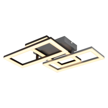 Stropné svietidlo, plast čierny, plast sivý matný, plast biely, polohovateľné, DxŠxV: 614x341x93mm, 14