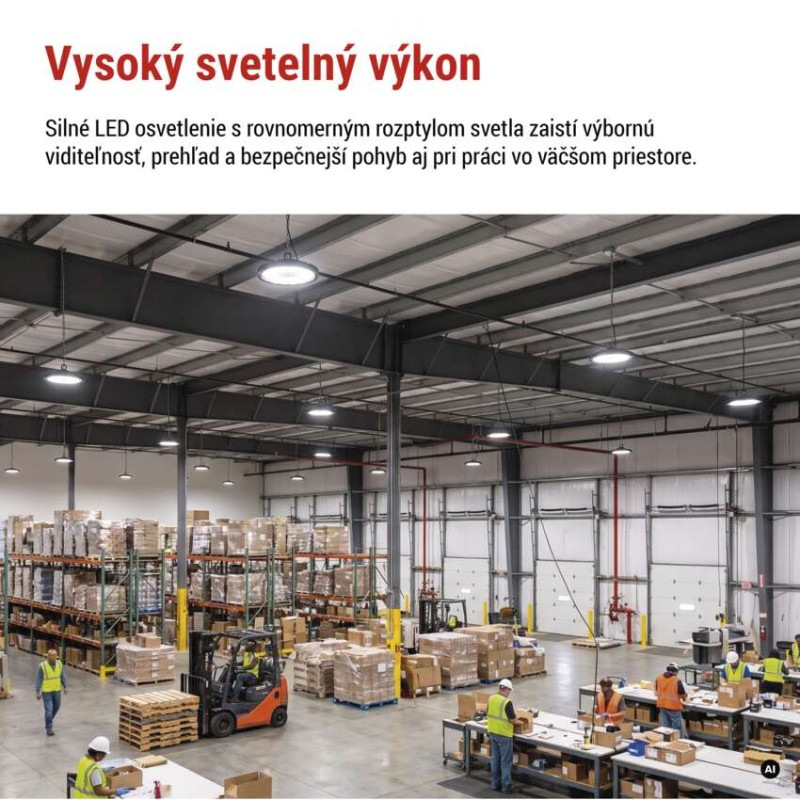 LED priemyselné závesné svietidlo HIGHBAY CIRUS 77W 6