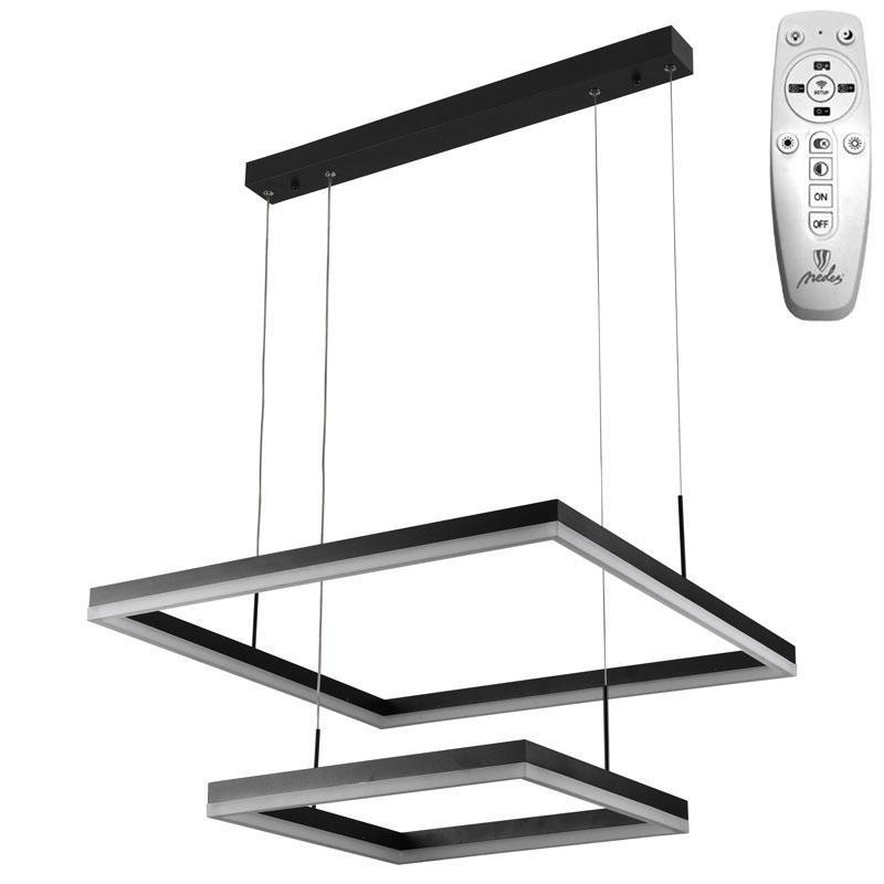 LED závesná lampa + diaľkový ovládač 90W - J4321/B 4