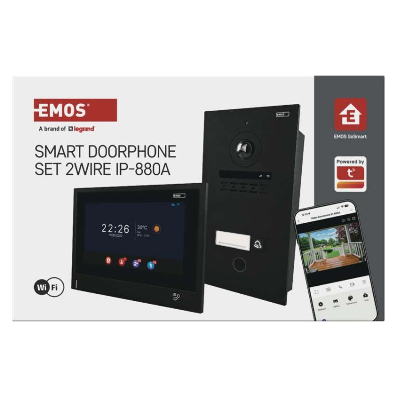 Sada domáceho video vrátnika GoSmart IP-880A 2WIRE s WiFi 10