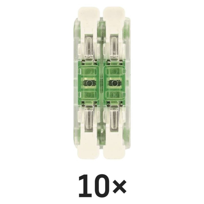 Priama páčková spojovacia svorka 4× 0,2–4 mm2, 10 ks 4
