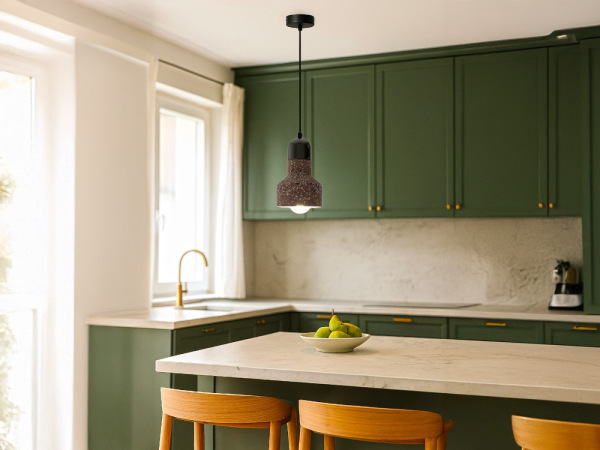 Závesné svietidlo Terrazzo / červená 1 x E27 - ME0214R/R 6