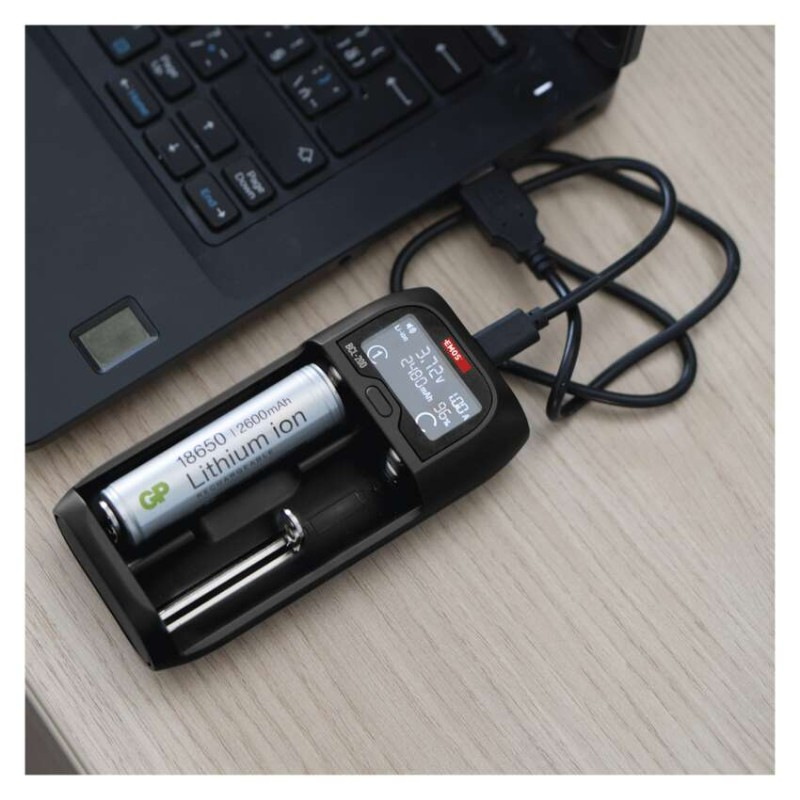 EMOS univerzálna nabíjačka li-ion batérií BCL-20D 5