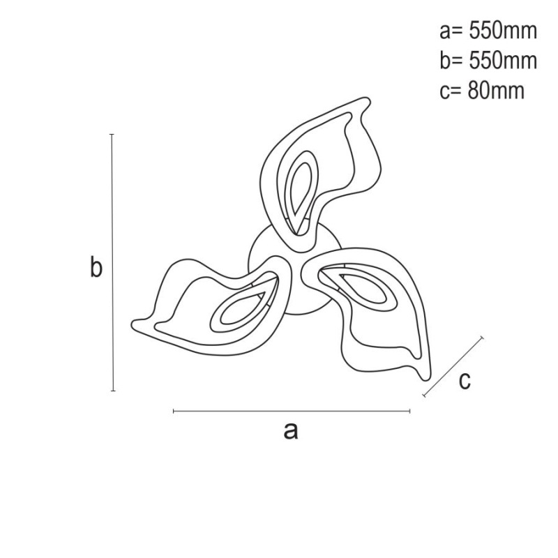 LED stropné svietidlo + diaľkový ovládač 75W - J3315/W 7