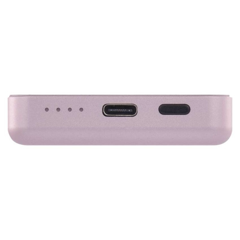 Power bank EMOS WI 522, 5 000 mAh, 20 W+Wireless, lososová 2