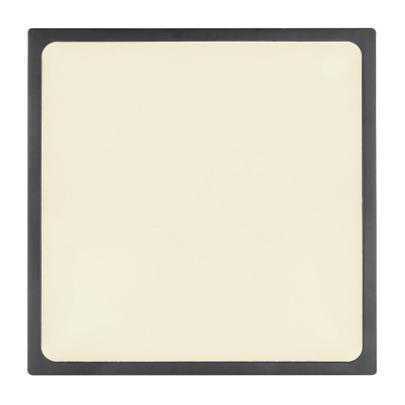 Stropné svietidlo, hliník čierny, akryl opál satinovaný, DxŠxV: 170x170x26, vrátane 1xLED 22W 230V, 10