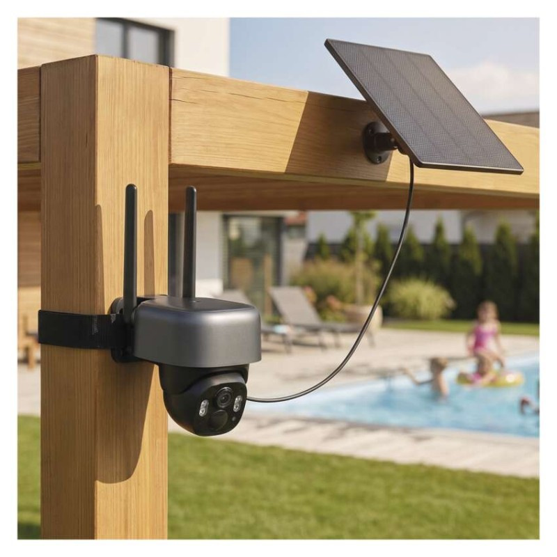 GoSmart Vonkajšia batériová kamera IP-1200G WASP s WiFi a solárnym panelom 12