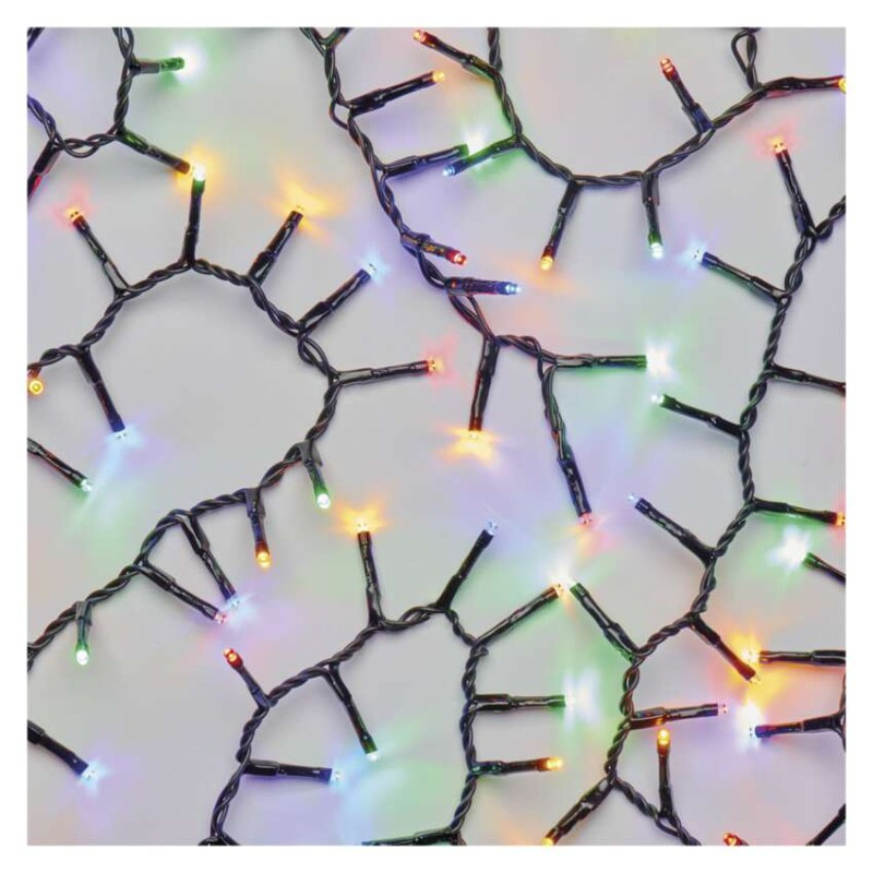 LED vianočná reťaz – ježko, 12 m, vonkajšia aj vnútorná, multicolor, časovač 6