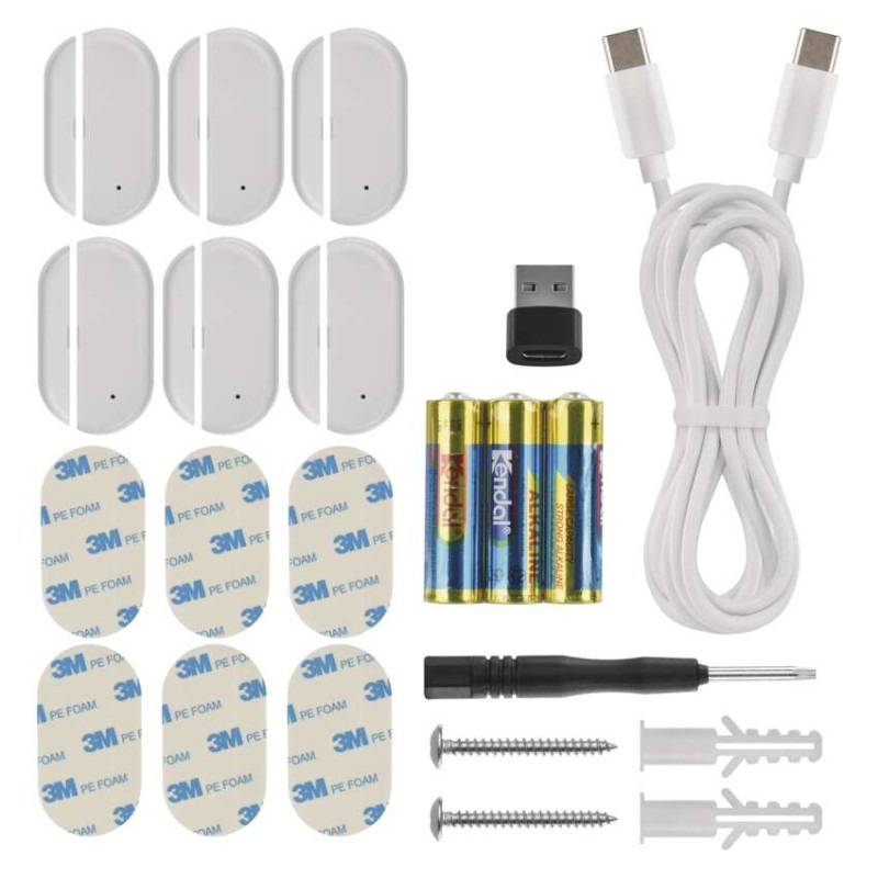 GoSmart alarm IP‑1256L GUARDIAN s pohybovým senzorom, 6× dverový/okený senzor, WiFi 10