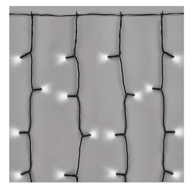 Standard LED spojov. vianočná reťaz – záclona, 1x2 m, vonkajšia, studená biela 6