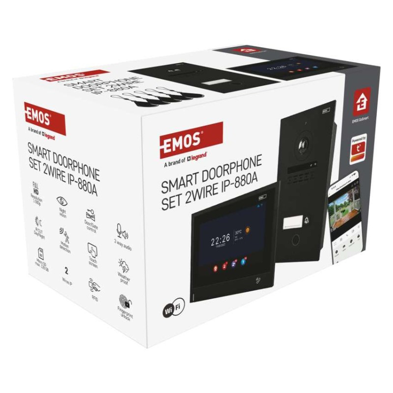 Sada domáceho video vrátnika GoSmart IP-880A 2WIRE s WiFi 13