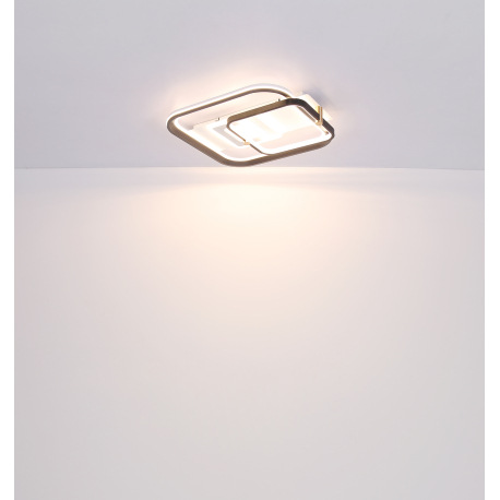 Stropné svietidlo, kov biely, čierny a sivý, akryl opál, stmievateľné, viackrokové ovládanie cez nás 11