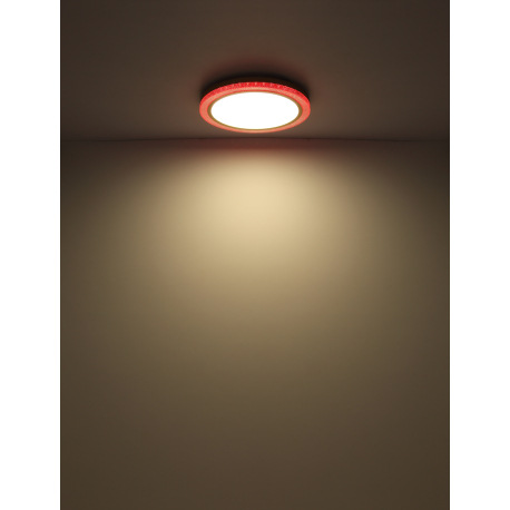 Stropné svietidlo kov biely, zlatá, plast biely, stmievateľné, niekoľko úrovní pomocou nástenného sp 14