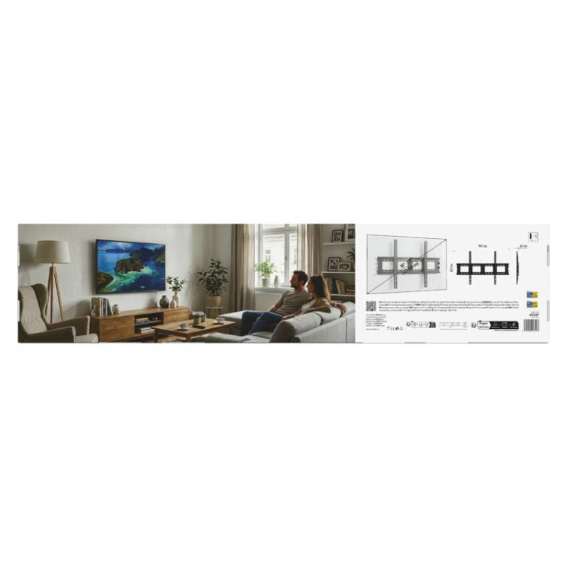 Pevný nástenný TV držiak 50–120" (127–305 cm) 4