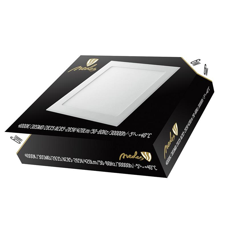 LED vsadený panel 6W / PS / SMD / 4000K / WH - LPL221 3