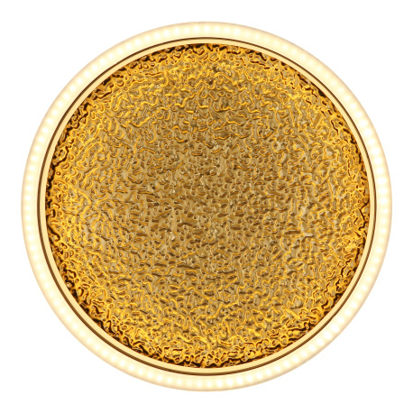 Stropné svietidlo, hliník čierny, kov zlatý, akryl, ø: 300mm, V:90mm, vrátane LED 24W 230V, 2800lm z 4