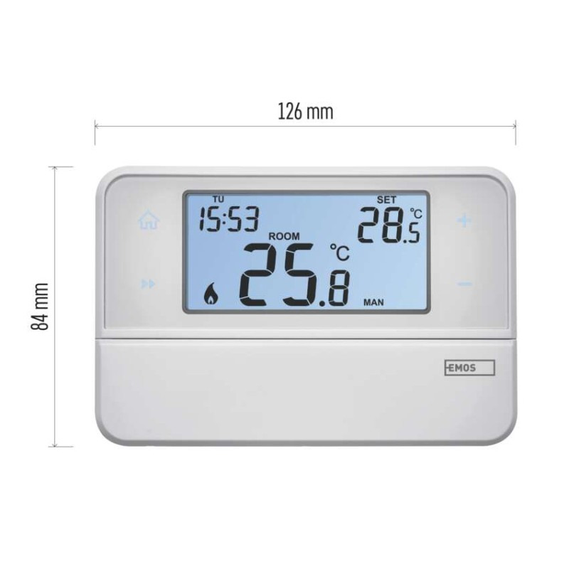 Izbový programovateľný drôtový OpenTherm termostat P5606OT 3