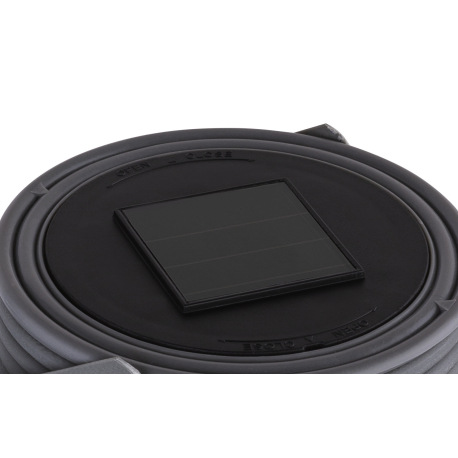 Solárne svietidlo, plast sivý, ratan sivý, lampáš na zavesenie alebo státie, efekt ohňa, IP44, vypín 7