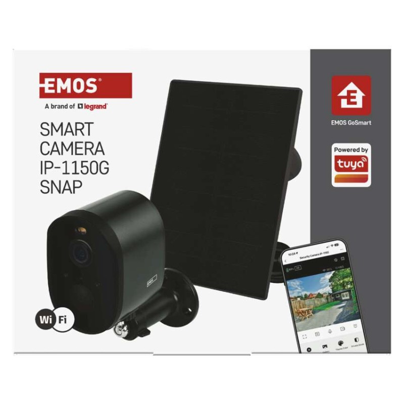 GoSmart Vonkajšia batériová kamera IP-1150G SNAP s WiFi a solárnym panelom 9