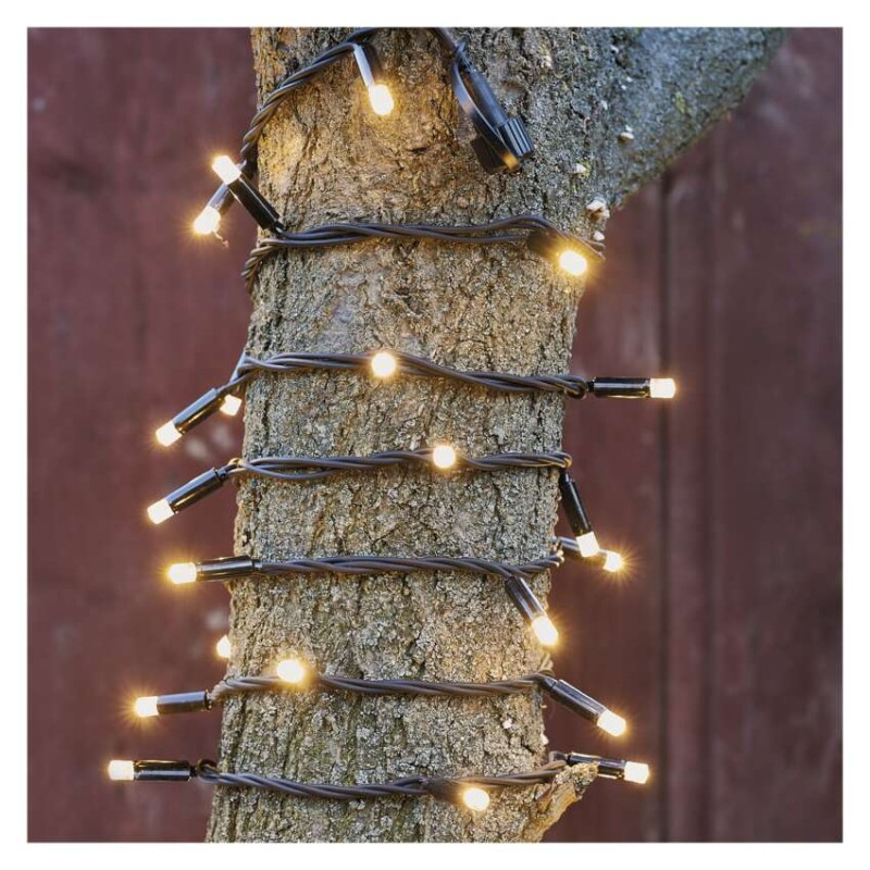 Profi LED spojovacia reťaz čierna, 5 m, vonkajšia aj vnútorná, teplá biela 4