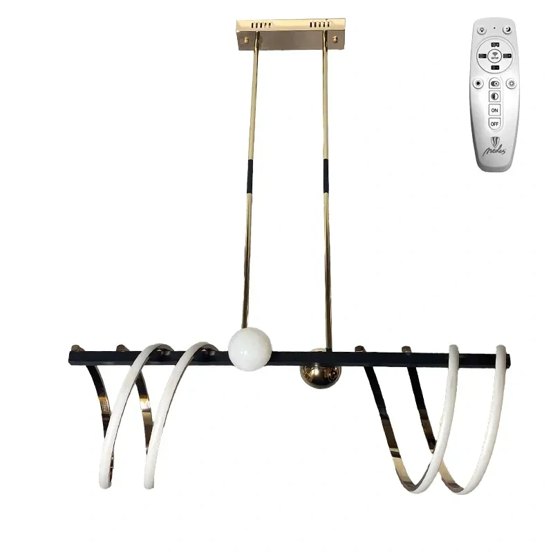 LED závesné svietidlo na tyči + diaľkový ovládač 105W - J4344/GCH 8