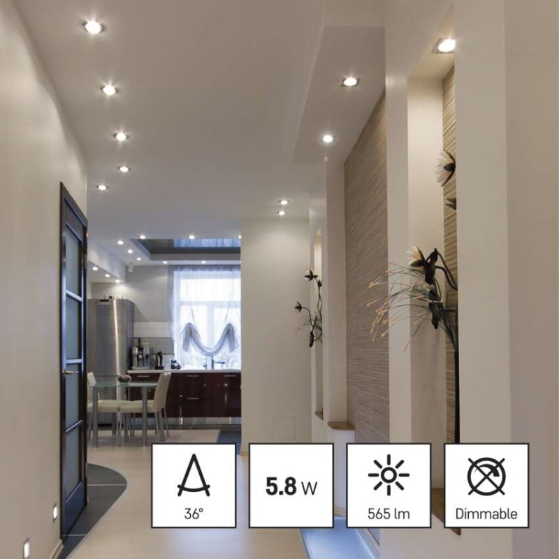 LED žiarovka Classic MR16 / GU10 / 5,8 W (75 W) / 565 lm / Neutrálna biela 4