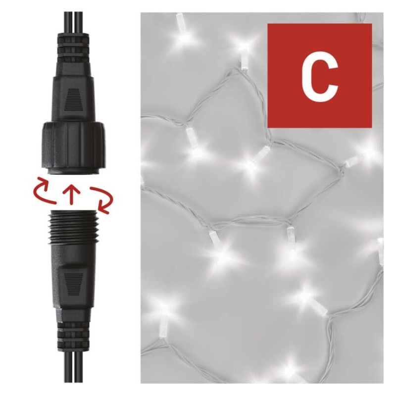 Profi LED spojovacia reťaz biela, 5 m, vonkajšia aj vnútorná, studená biela 4