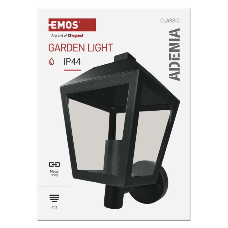 Záhradné nástenné svietidlo ADENIA, 19,8 x 15 x 27,8 cm, 1 x E27, 15 W 11