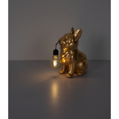 Solárne svietidlo, plast zlatý/čierny/jantár matný, vypínač, batéria súčasťou balenia AA 300mAh 1,2V 8