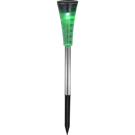 Solárne svietidlo, nerezová oceľ, plast priehľadný satinovaný, 5ks blister balenie, IP44, menič fari 6