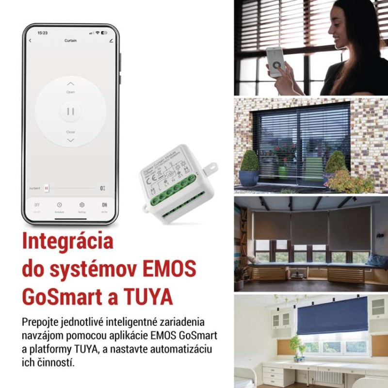 GoSmart modul motora IP-2121CZ, ZigBee, 1-kanálový 3