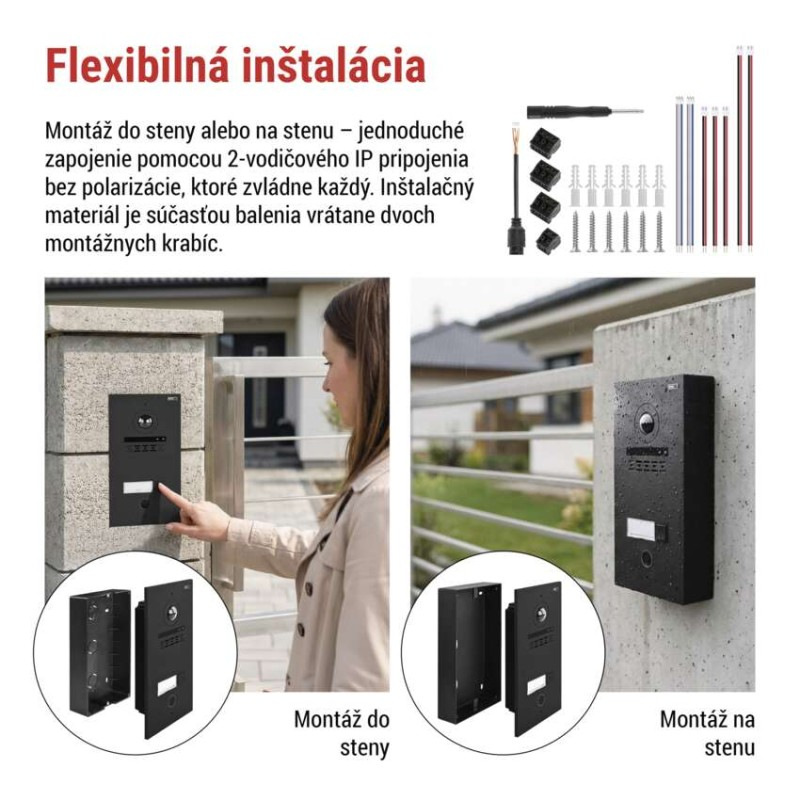 Sada domáceho video vrátnika GoSmart IP-880A 2WIRE s WiFi 5