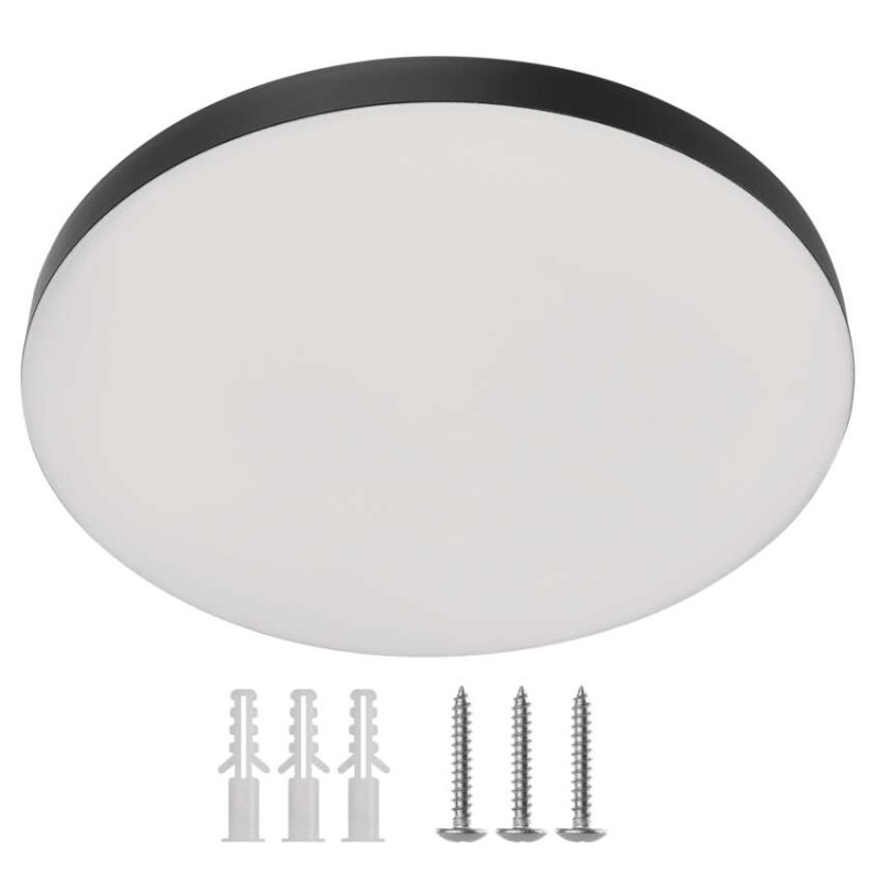 LED prisadené svietidlo DIONI kruhové, čierné,32W, CCT 14