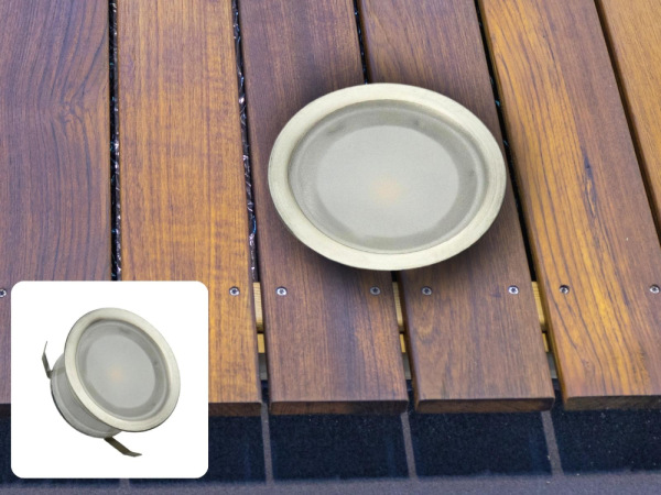 LED vonkajšie podlahové svetlo 0,4W / IP67 FL104 / 2800K - LFL113