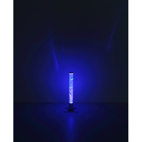 Stojanové svietidlo, plast sivý a priehľadný, čierny PVC kábel, s vypínačom na kábli, RGB zmena farb 12