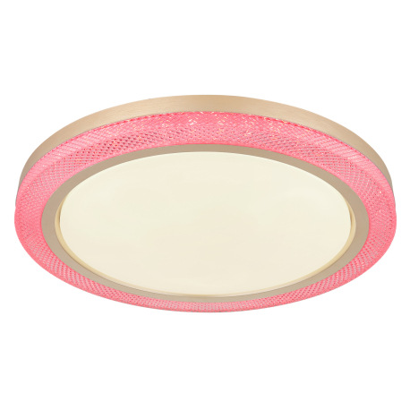 Stropné svietidlo kov biely, zlatá, plast biely, stmievateľné, niekoľko úrovní pomocou nástenného sp 9