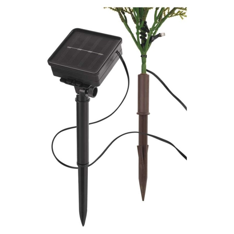 LED vetvičky so solárnym panelom, vonkajšie aj vnútorné, teplá biela 9